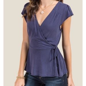 Francesca’s tie waist blouse.